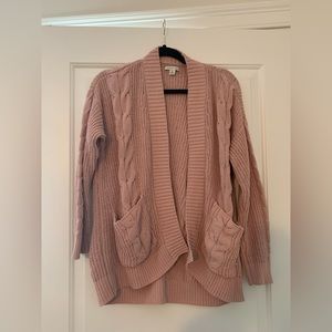 American Eagle Light Pink Knit Cardigan